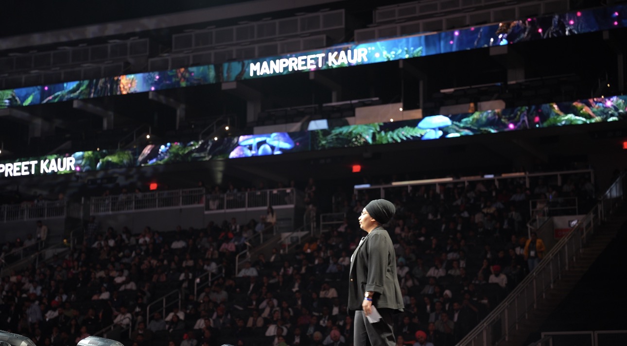 Speaking at Rogers Place, Edmonton — addressing an audience of approximately 15,000 at one of Canada's premier convention events